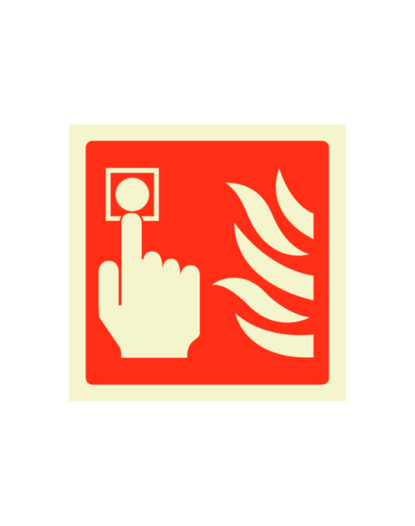 Fire Alarm Point Sign Photoluminescent • Fireology